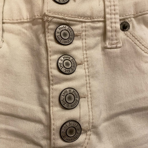 White Mudd Denim Shorts High-Rise Size 3 - Picture 4 of 4